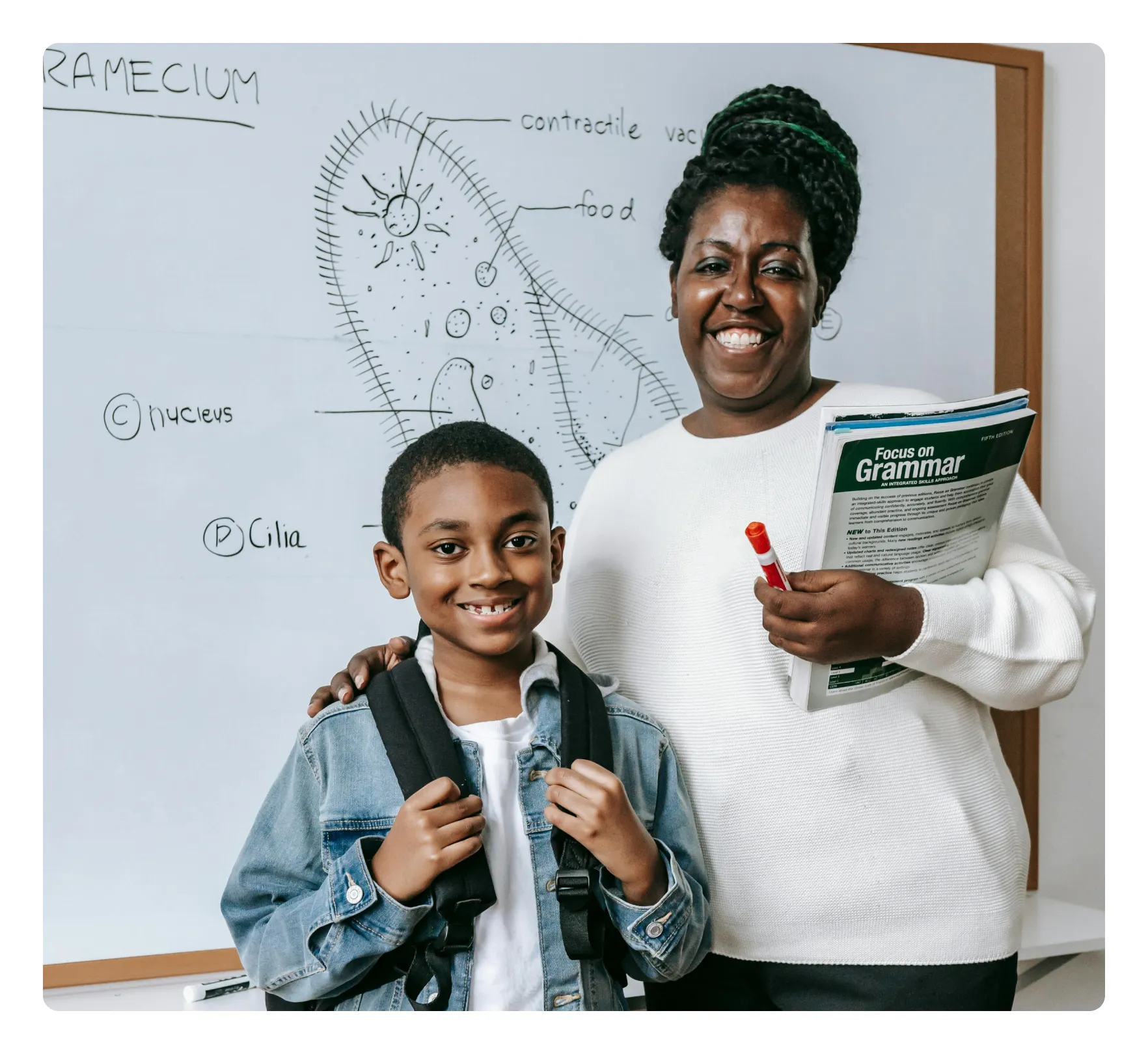 teacher and students
